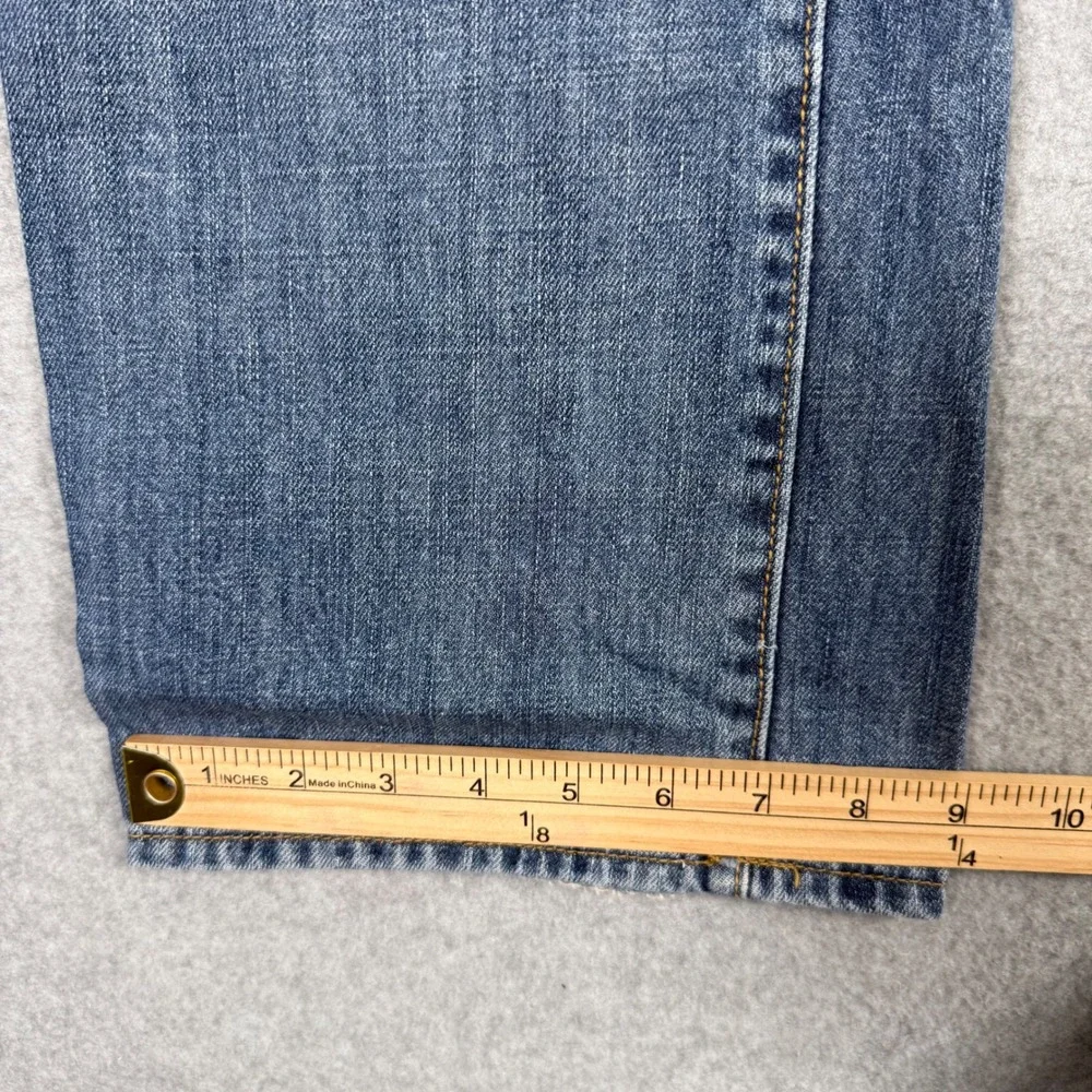 Gap Mens Y2K Straight Fit Jeans Medium Wash Blue Denim 36x34 Classic Pants